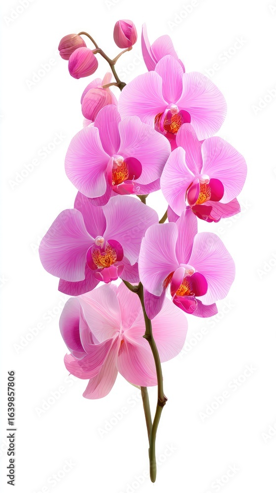 Fototapeta premium Pink Orchid Cluster