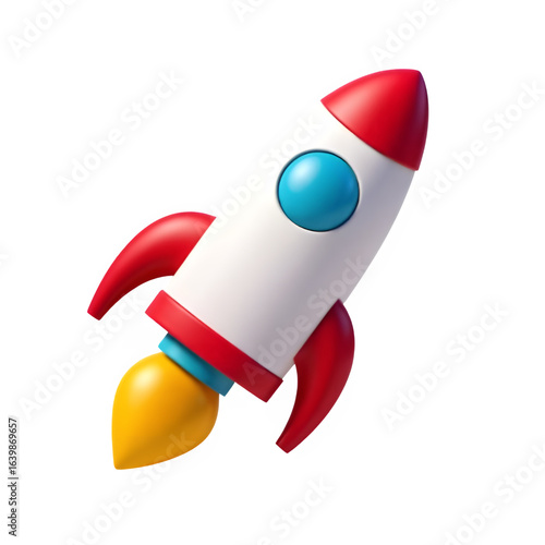 Free Download Red and white rocket icon
 - GFXLoad