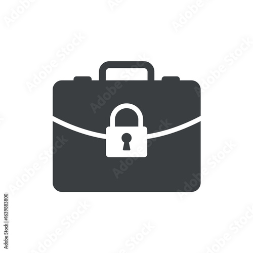 Secure briefcase icon representing confidentiality and safety