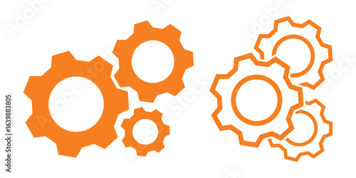 setting icon, gear icon, cogwheel, machinery symbol, setting symbol. Gear icon. Gear icon set. gear symbol settings icon. Functions symbol. Design EPS 10. 