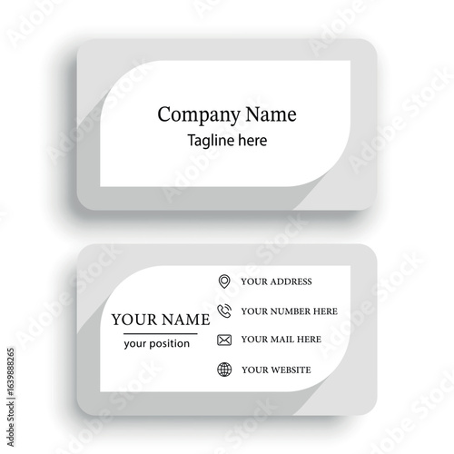 minimal elegant professional business card template
