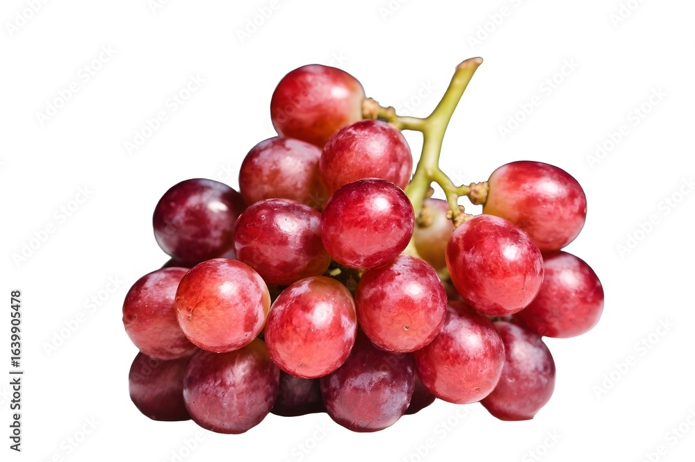 Fototapeta premium red grapes isolated on white background