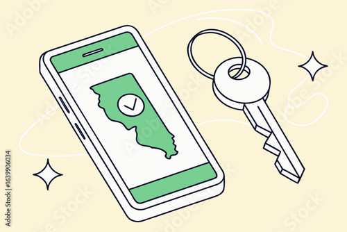 mobile phone screen showing confirmation message for successful illinois drivers license renewal submission