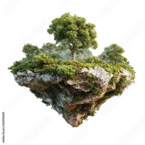 Floating Island Treetop Vista Fantasy Landscape