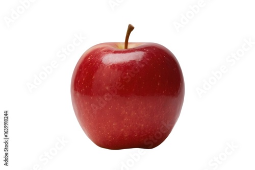 red apple on white background