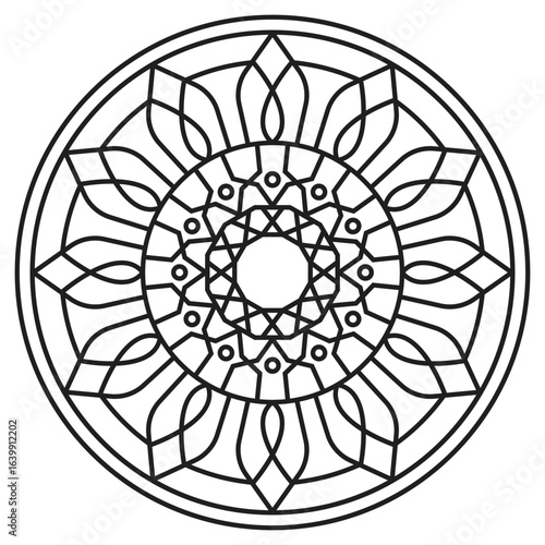 Mandala Template coloring book 2