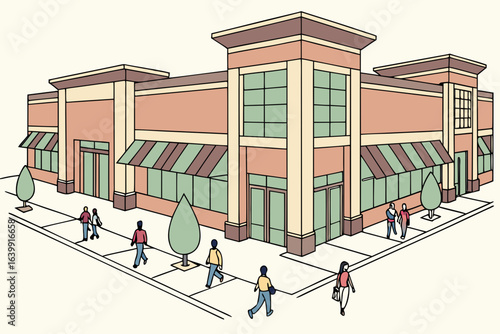 shopping center in hoover alabama bustling with people and lined with restaurants and retail shops