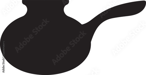 Coffee and Tea Silhouette Vector Icon Set, Hot Drink and Beverage Icon Collection.