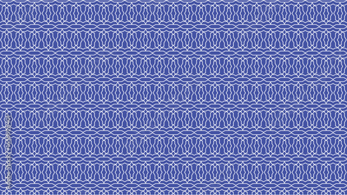 Seamless festive pattern featuring gold abstract stars, geometric ripple waves, and thin interlaced grid for high-end seasonal visual content