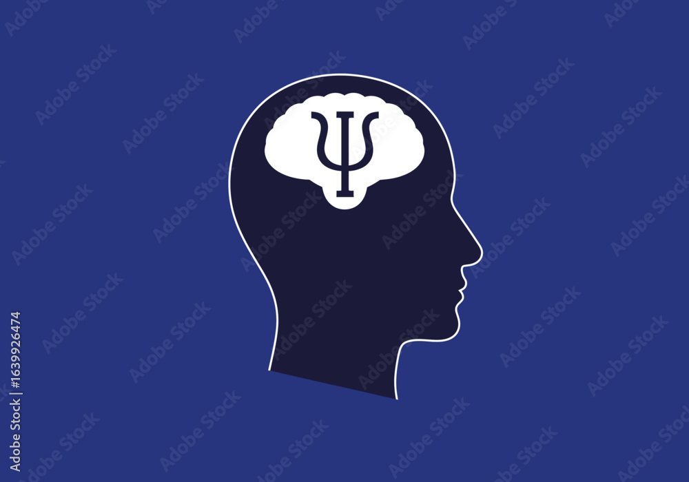A minimalist 3d psi symbol for psychology and mental health A minimalist 3d psi symbol for psychology and mental health