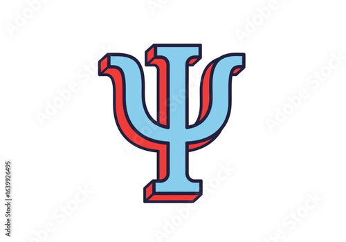 A minimalist 3d psi symbol for psychology and mental health