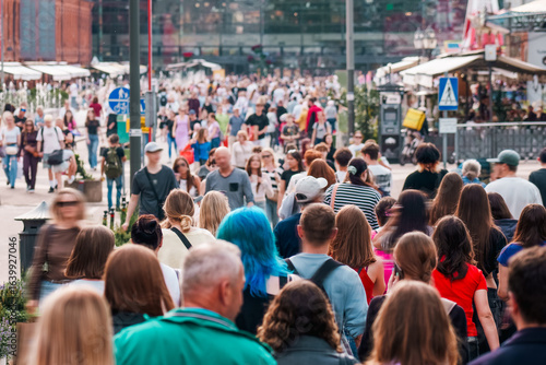 Crowded Street Urban Life City Crowd