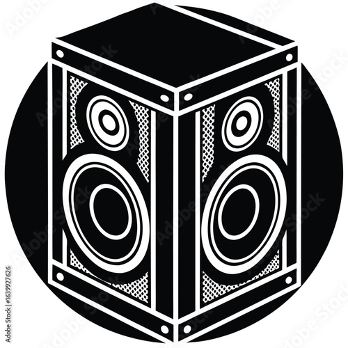 home theater speaker vector icon