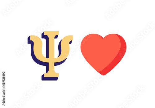 A minimalist 3d psi symbol for psychology and mental health
