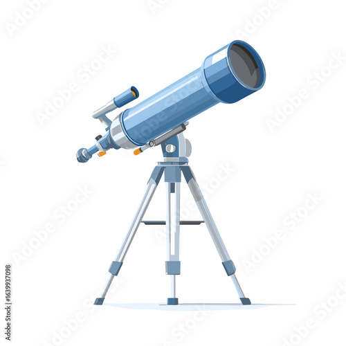 Telescope set up for stargazing in an outdoor area during a clear night
