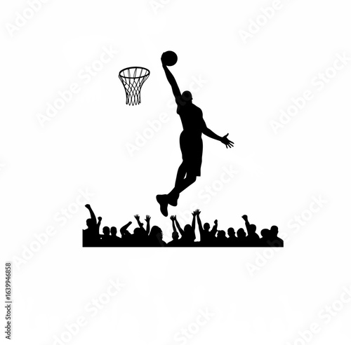 Dynamic basketball superstar in action showcasing athleticism and skill