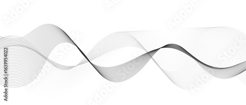 Abstract wave element for design digital frequency track equalizer, Abstract vector background with gray wavy lines.