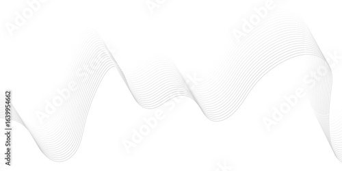 Abstract wave element for design digital frequency track equalizer, Abstract vector background with gray wavy lines.