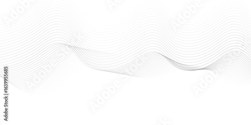 Abstract wave element for design digital frequency track equalizer, Abstract vector background with gray wavy lines.
