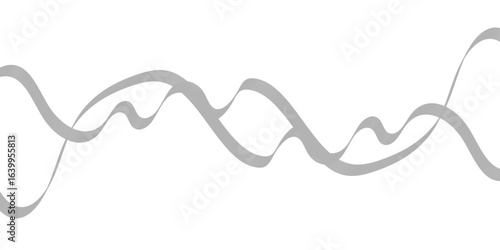 Abstract wave element for design digital frequency track equalizer, Abstract vector background with gray wavy lines.