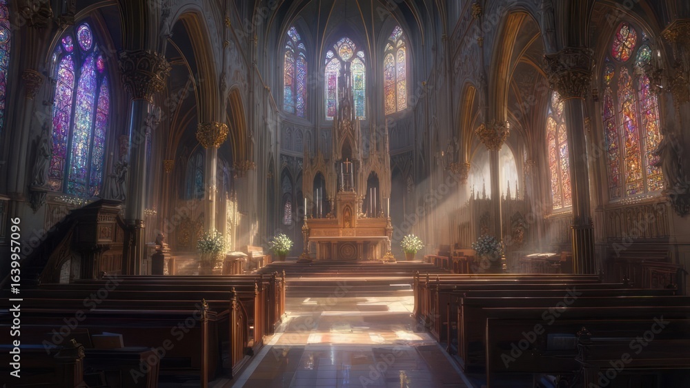 Fototapeta premium Grand church interior