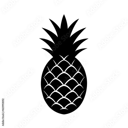 pineapple on black