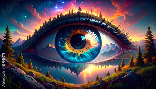 Cosmic Eye Natures Reflection.