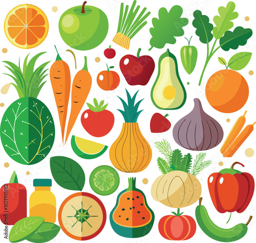 vegetables seamless pattern