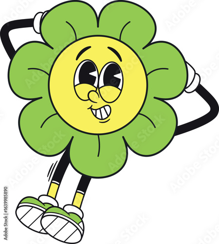 Lazy dreaming groovy daisy flower