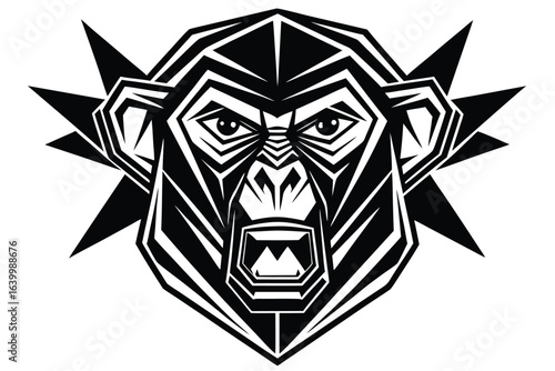 chimpanzee tribal tattoo
