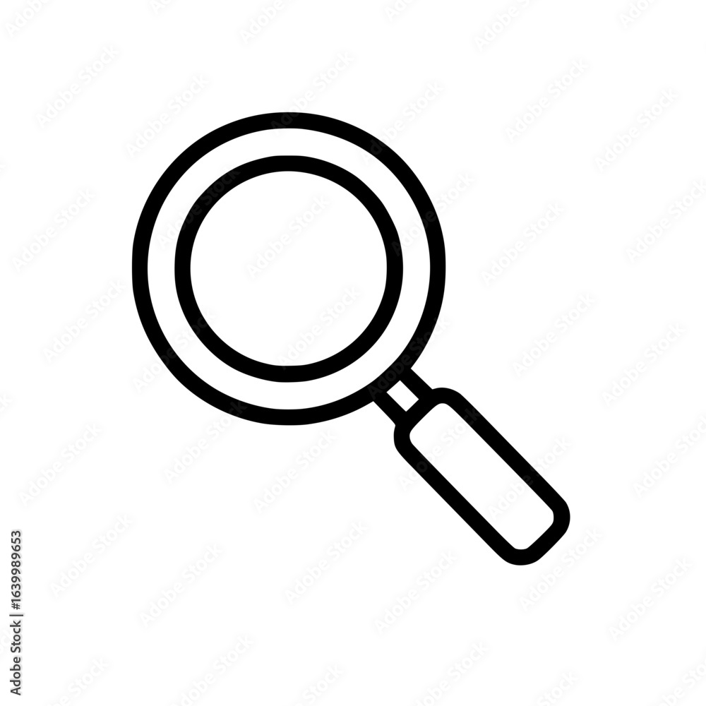Isolated Magnifying Glass Outline Icon
Isolated Magnifying Glass Outline Icon