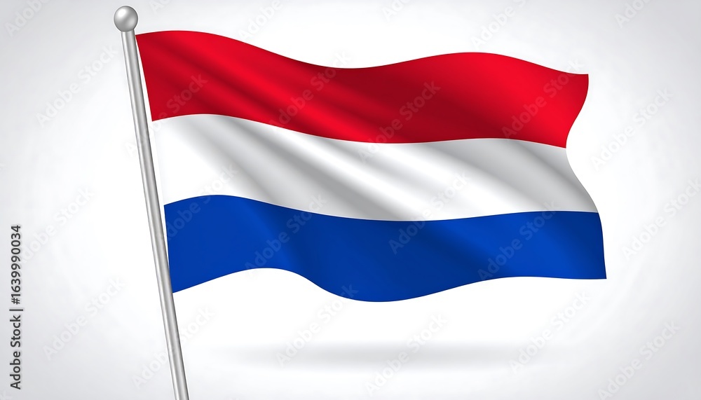Fototapeta premium Dutch flag illustration