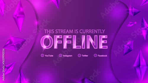 Layout de tela de stream offline