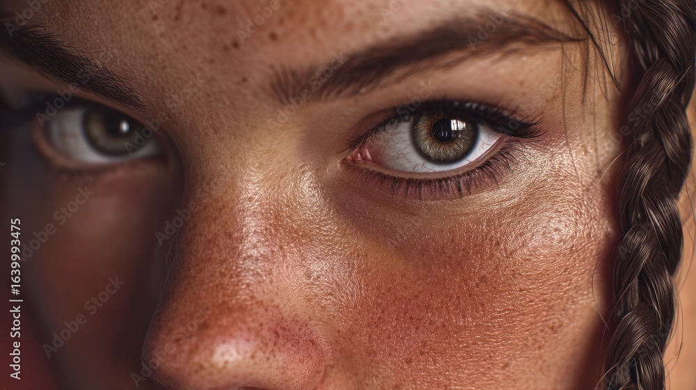 Fototapeta premium close up of a woman face