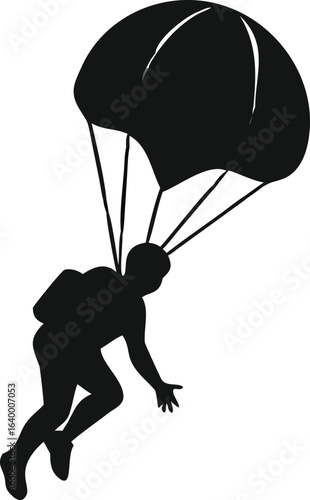 vector illustration of a parachute