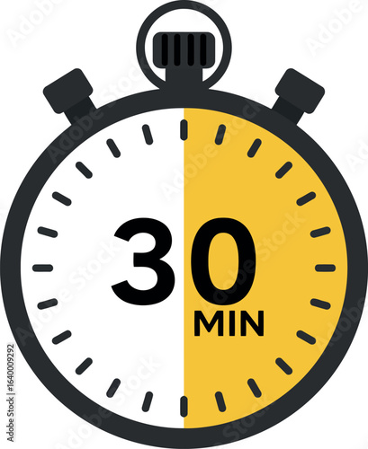 30 minute timer stopwatch time management concept