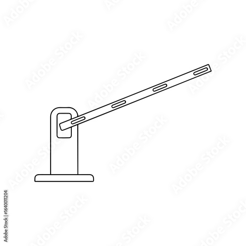 Boom Barrier Gate Icon – Security and Access Control Symbol