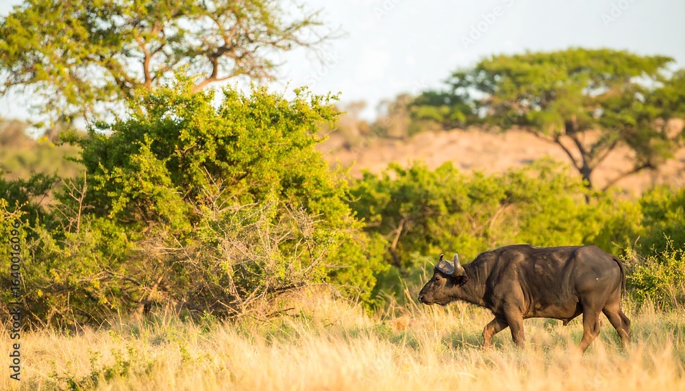 Fototapeta premium African buffalo in savanna
