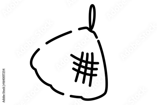 かわいい手書き風のシンプルな泡立てネット