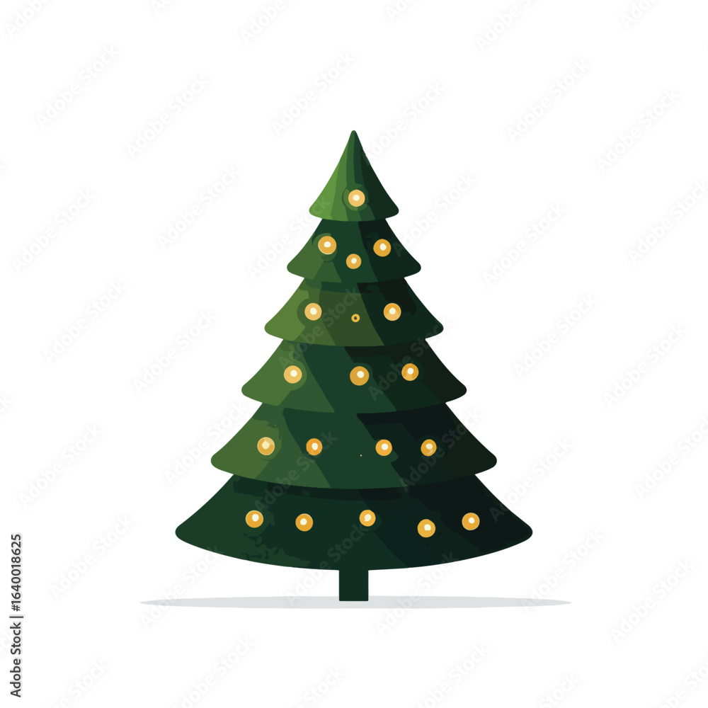 christmas tree vector illustration