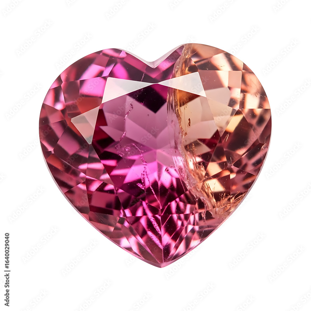 Sparkling heart shaped gemstone isolated on transparent background Sparkling heart shaped gemstone isolated on transparent background
