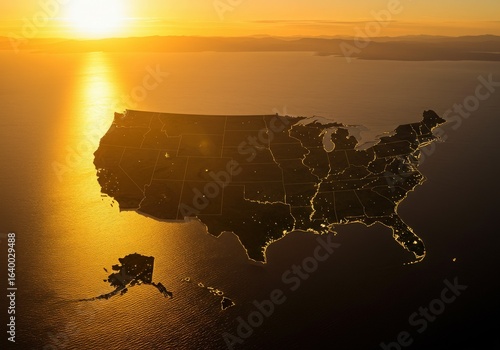 usa map with us and united states of america  map