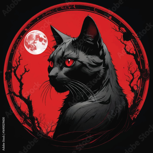 Cat Vector Halloween Design