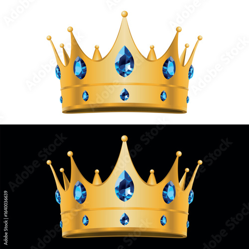 Krone, Königreich, Diamanten, Edelsteine, Luxus - Logo, Zeichen, Symbol, Icon