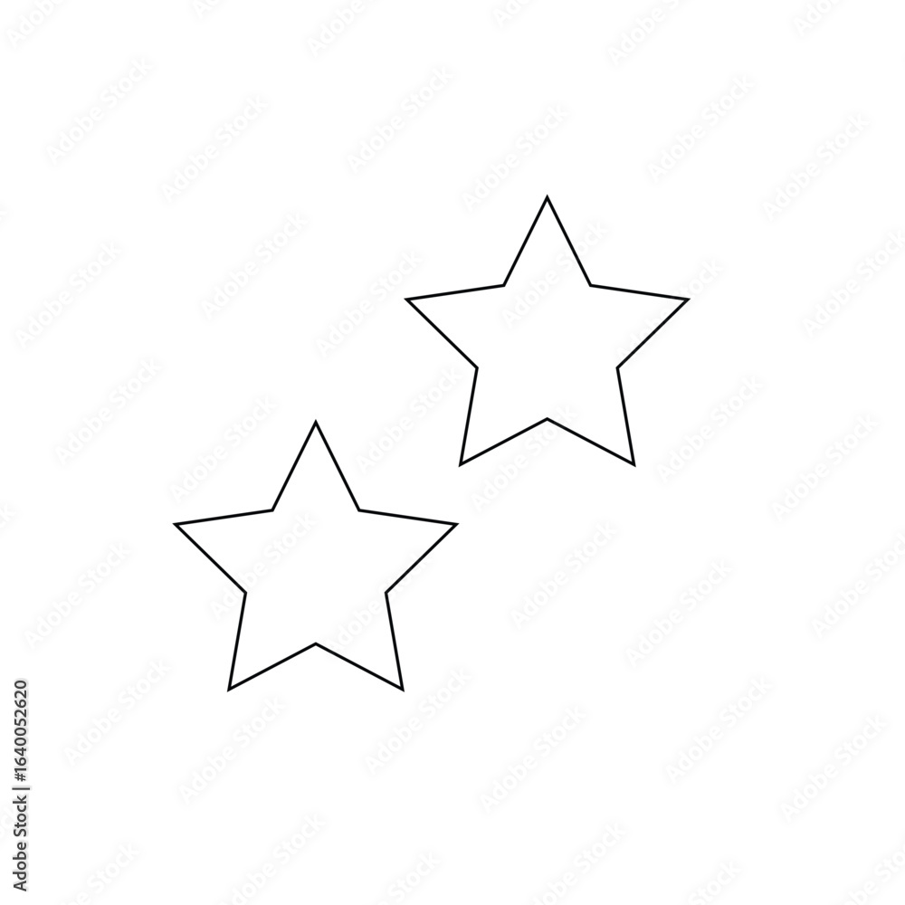 Obraz premium silver star on white background and vector illustrations design 