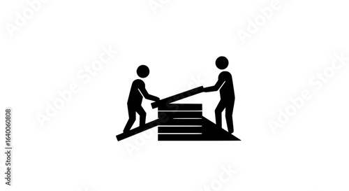 People are moving building materials black