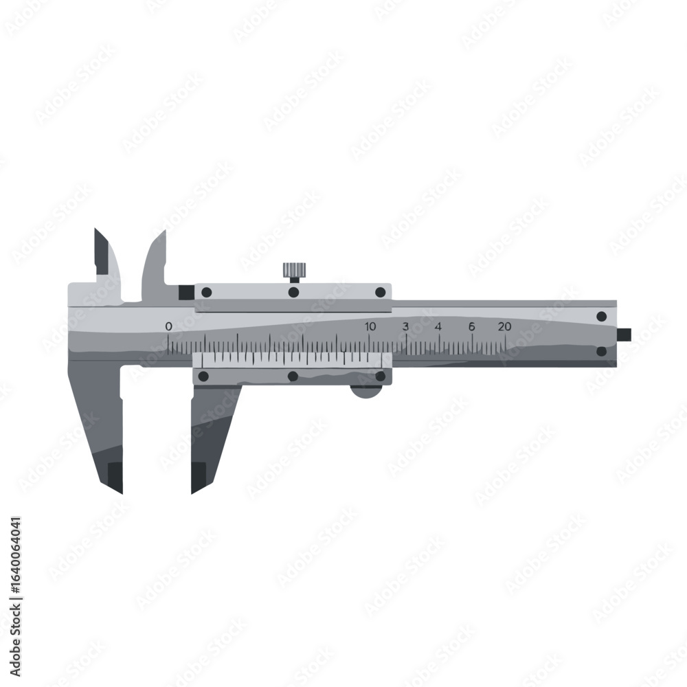 Ταπετσαρία A detailed illustration of a vernier caliper tool, showing its various components and measurements