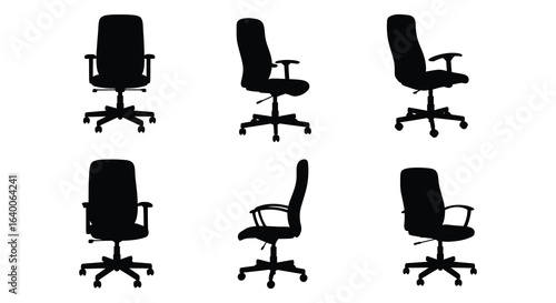 Photos Office Chair Collection A Variety of Ergonomic Seating Options in Silhouette