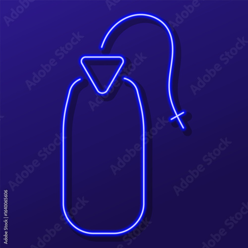 enema neon sign, colorful modern design trends on black background. Vector illustration.