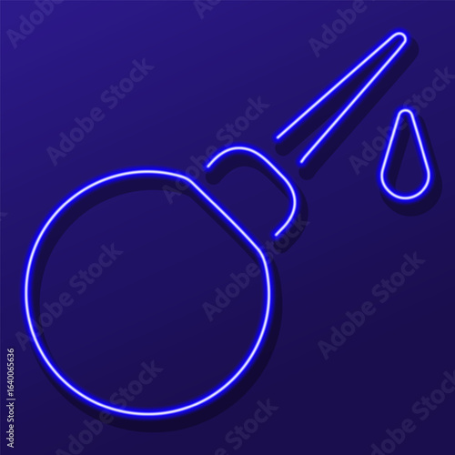 enema neon sign, colorful modern design trends on black background. Vector illustration.